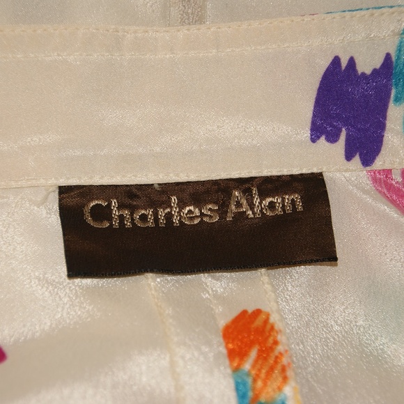 VINTAGE 70's Color Splash Secretary Midi Dress S/M - Picture 5 of 7